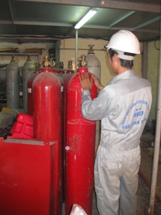 Trạm dập lửa cố định bằng khí C02